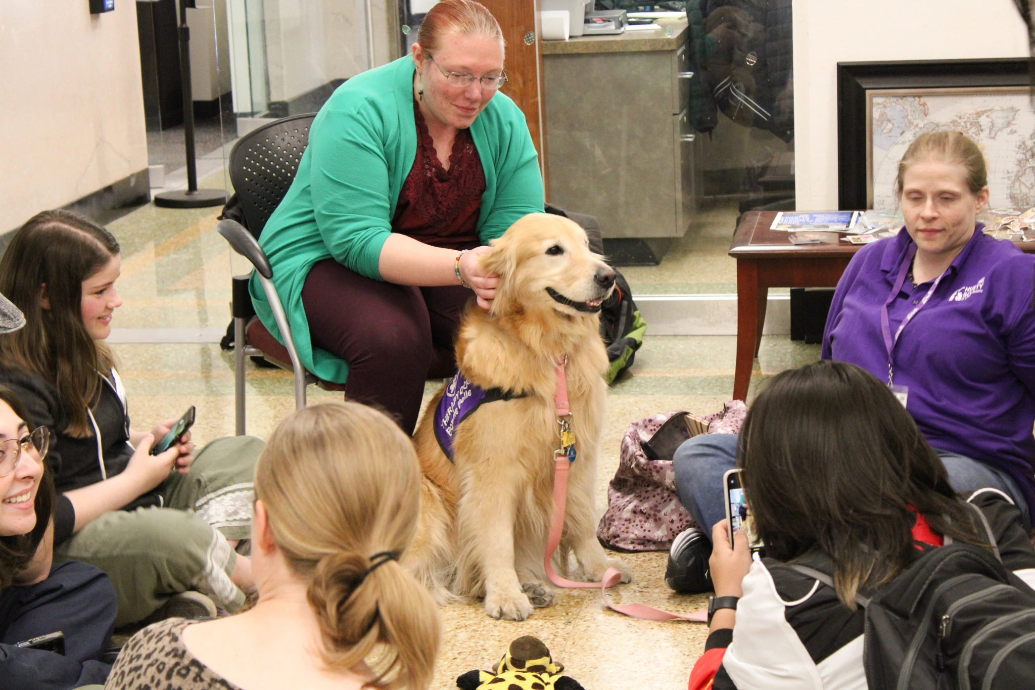 Bonnie Belle getting pets